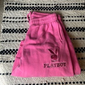 Pink Playboy Sweatpants